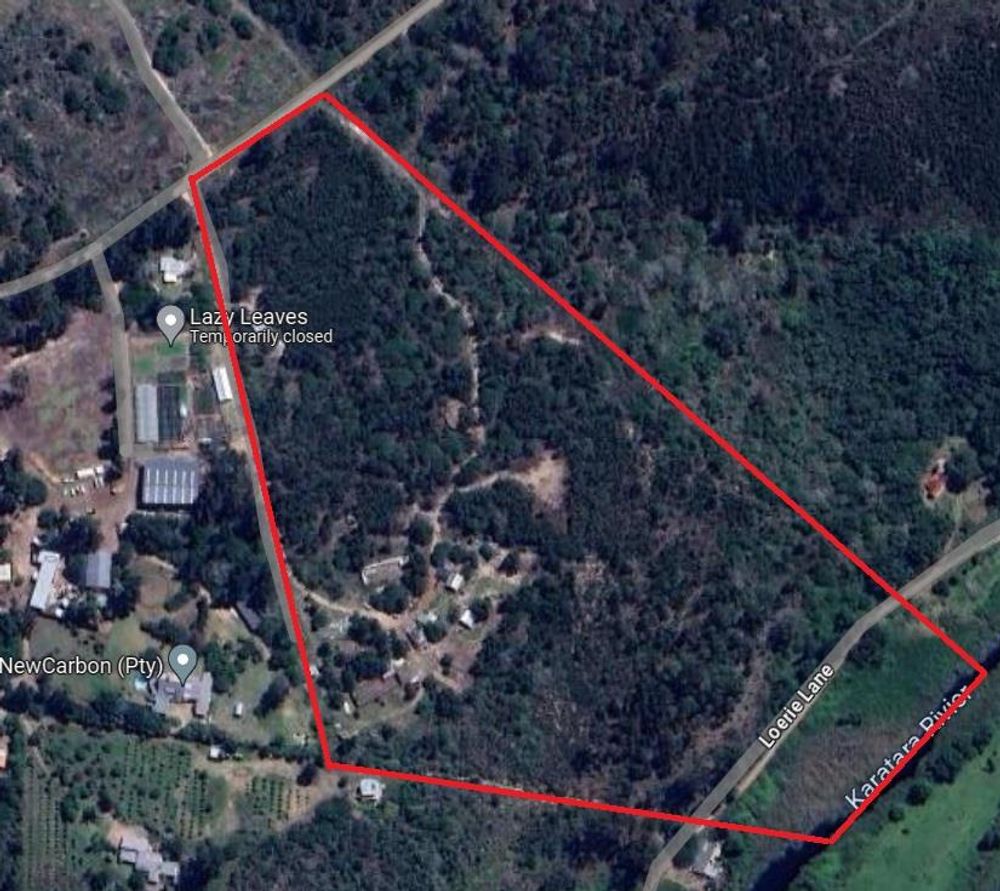 Aerial layout of farm