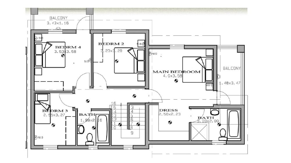 186m2 First Floor Plan