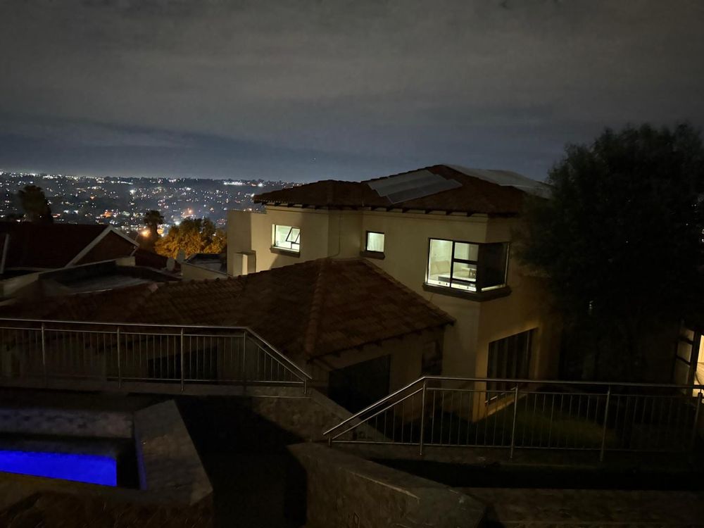 Night views from the entertainment centre