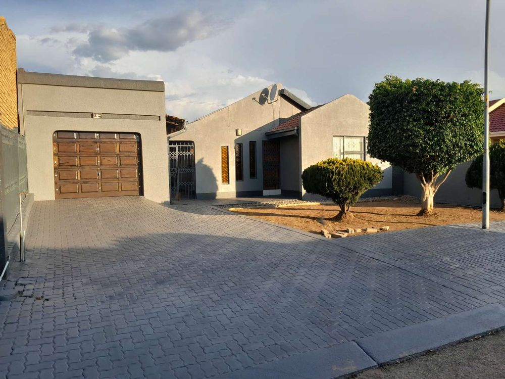 Parking space & garden