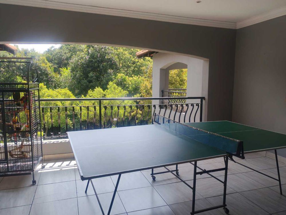 Balcony overlooking the golf course