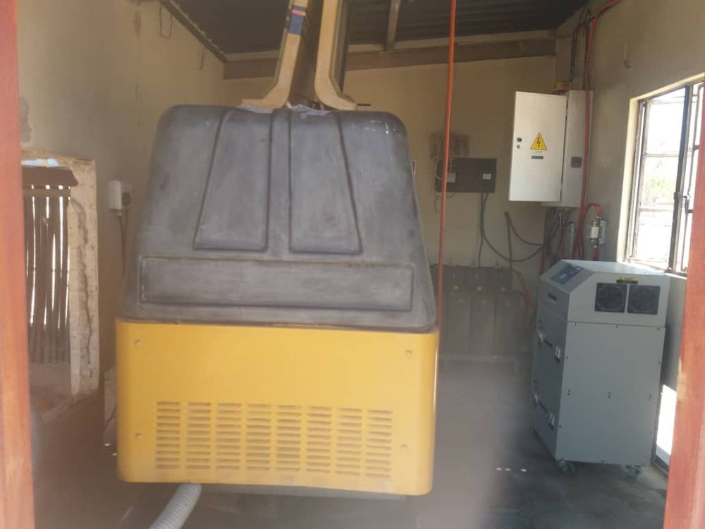 Solar system room with generator. 