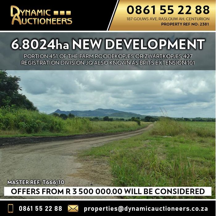 Property #2154918, Vacant Land Residential for sale in Brits