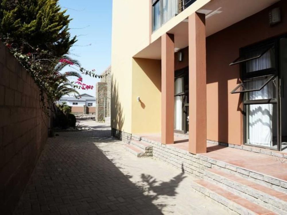 Side view of the flat