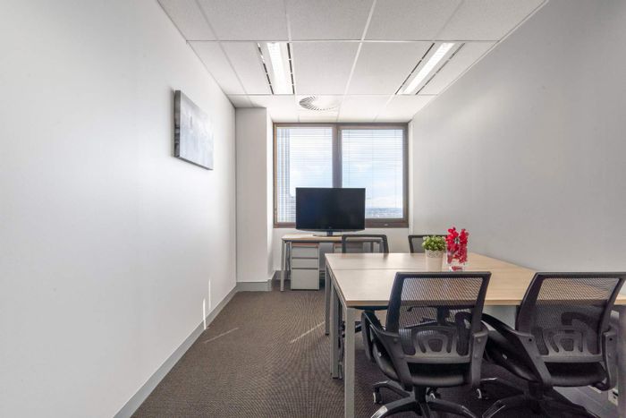Office space to rent in Braamfontein with private and shared work areas.