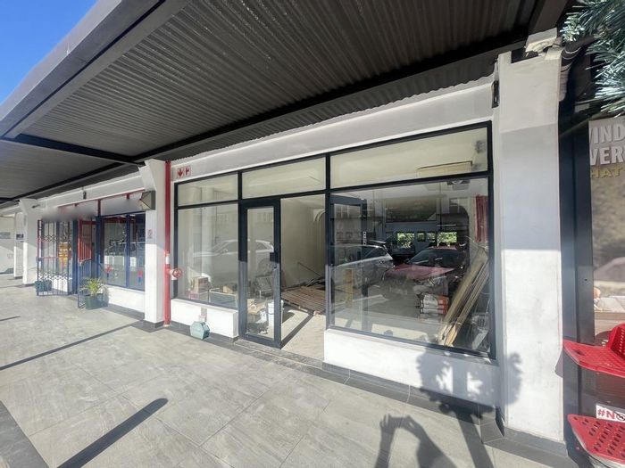 Prime 87m2 retail space in high-traffic Umgeni Park, available to rent.