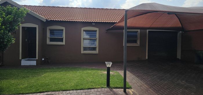 3 Bedroom Apartment To Rent in Brits Rural with yard and garage access.