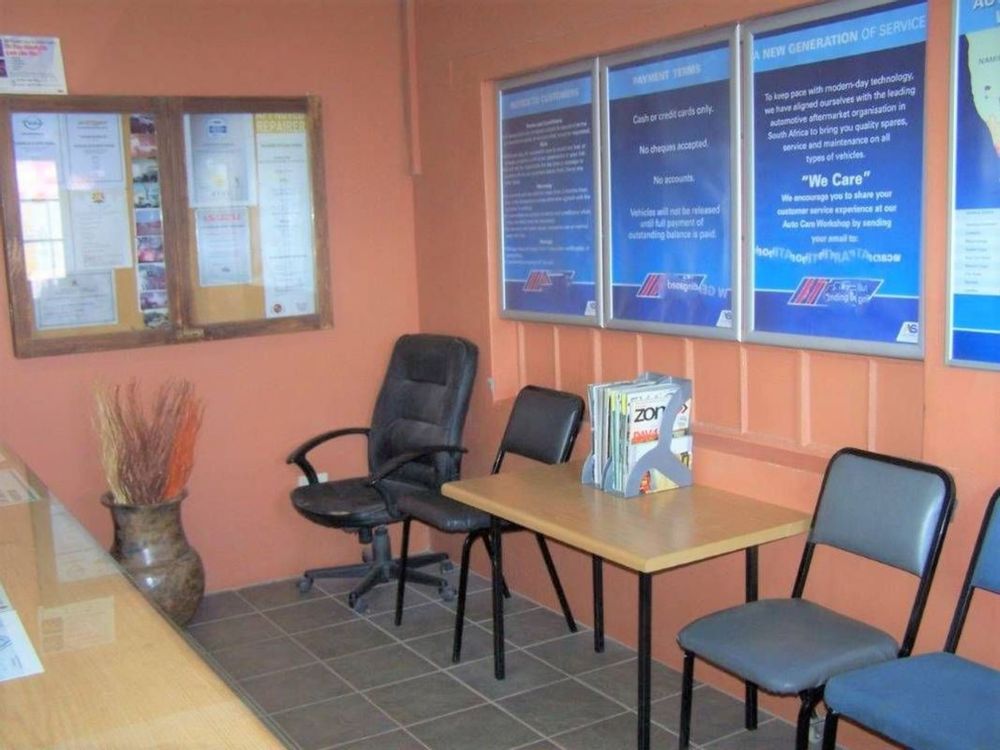 Inside reception area