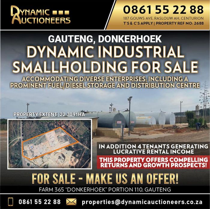 Property #2238840, Industrial for sale in Donkerhoek Ah