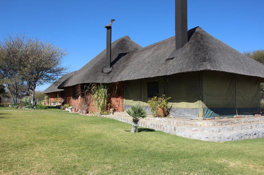 Front of the house with garden