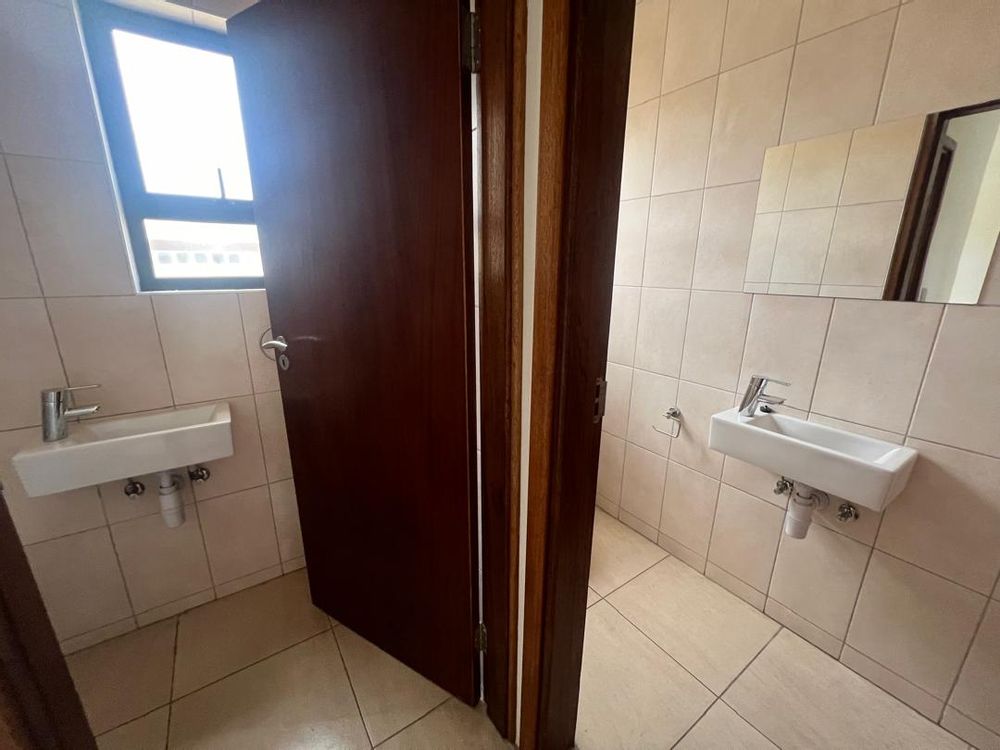 First floor staff break-room with kitchenette and 2x WC