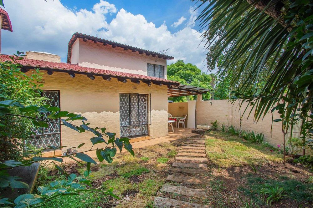 Spacious private garden within complex