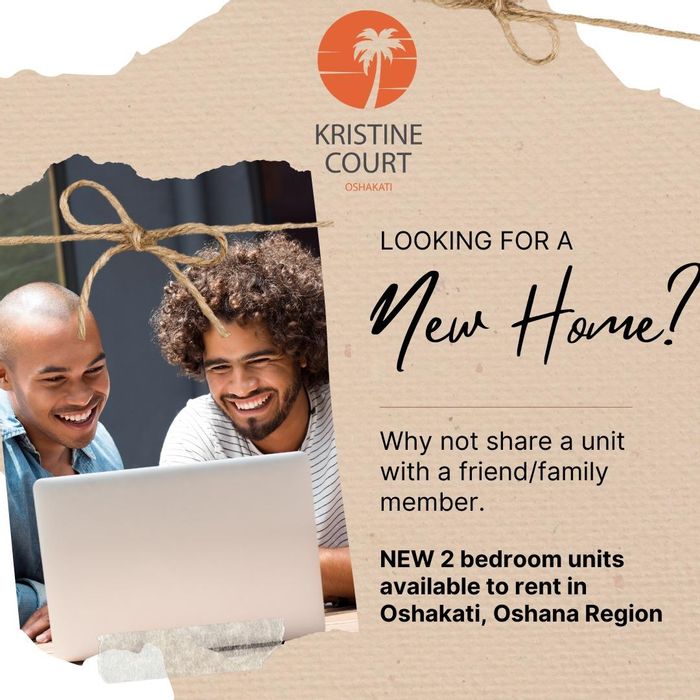 Oshakati Central Apartment To Rent: 2 Bedrooms, prepaid electricity, secure living, communal braai.