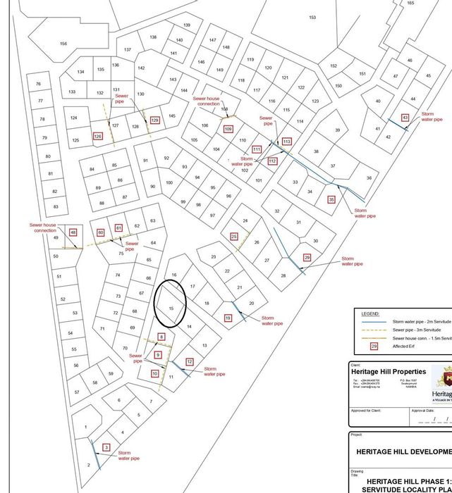 Corner Vacant Land for Sale in Heritage Hill, Close to Swakopmund's Amenities.