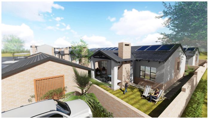 Rietvallei AH Townhouse For Sale: 3 beds, garden, solar power, security.