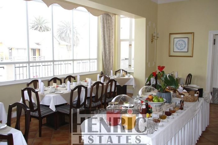 For Sale: Hotel in Swakopmund Central with 12 guest rooms, bar, and basement.