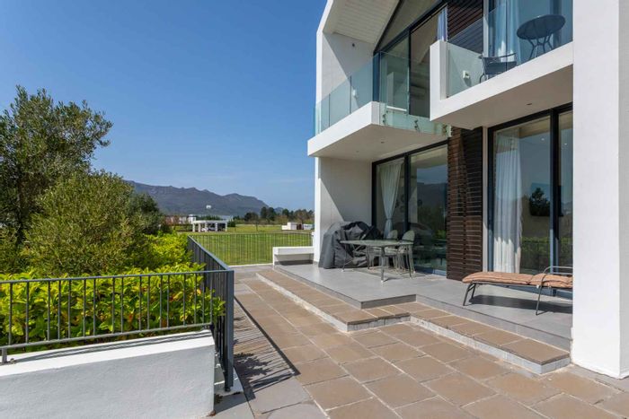 Luxury Apartment For Sale in Val De Vie Estate with mountain views and amenities.