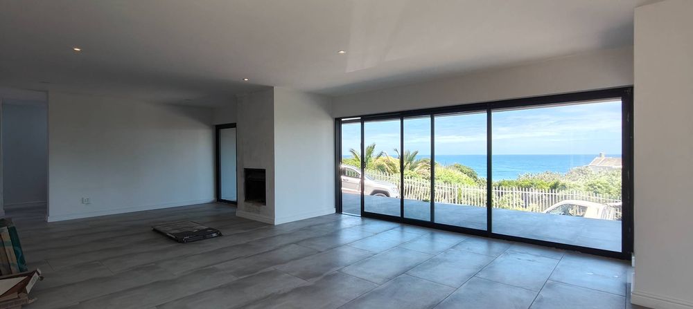 Dining room with sea views