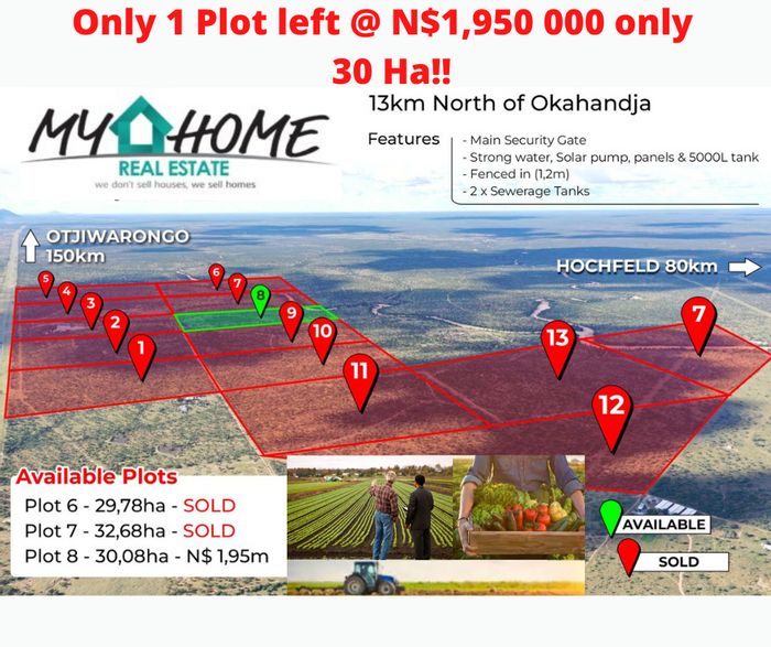 Property #1448912, Vacant Land Agricultural for sale in Okahandja Central