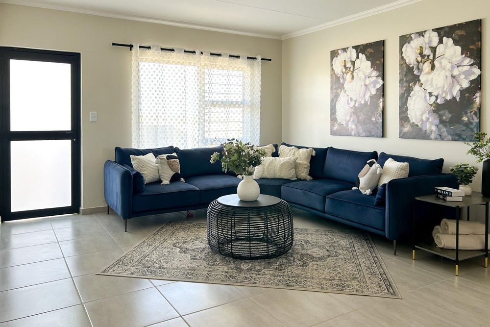 Modern open plan living area.