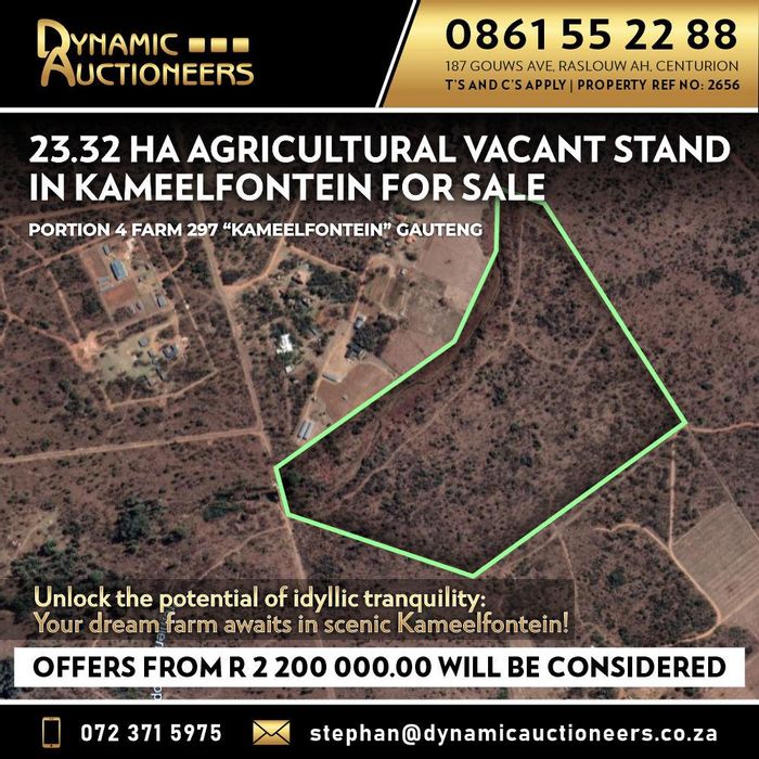 Property #2215204, Farm for sale in Kameelfontein