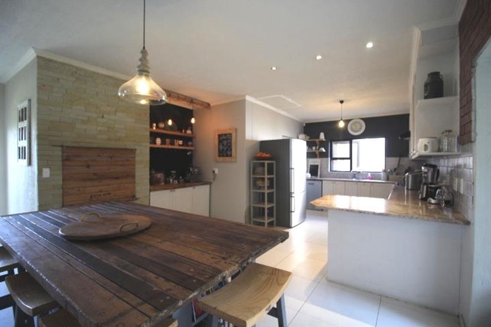 Downstairs open plan kitchen