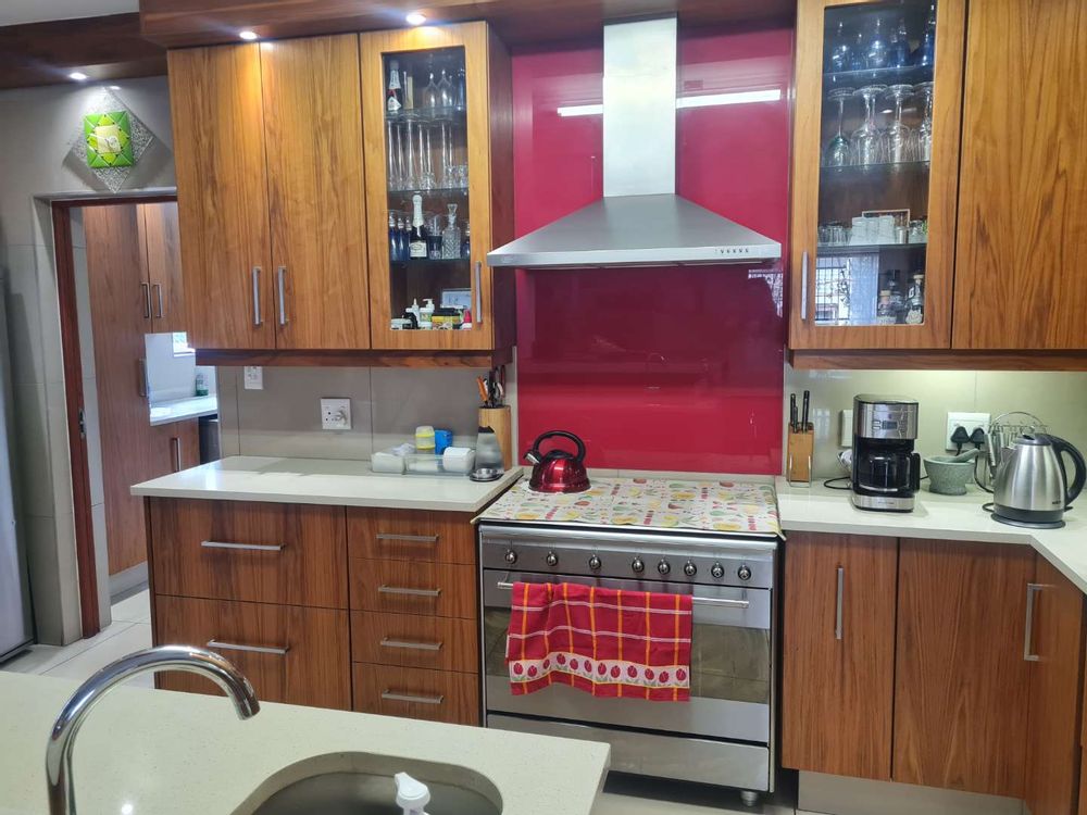 Kitchen with gas stove