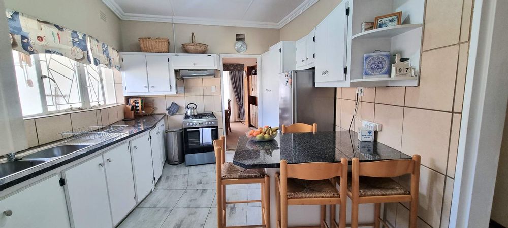 Kitchen with granite tops