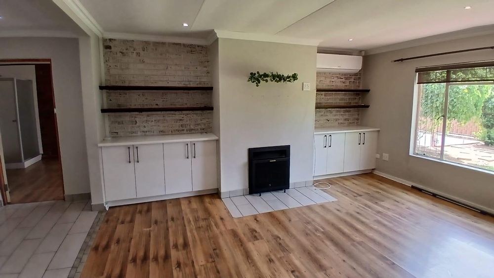 Lounge with fire place and air conditioner