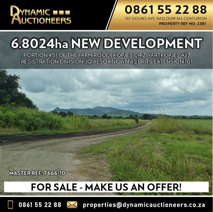 Property #2154918, Vacant Land Residential for sale in Brits Central