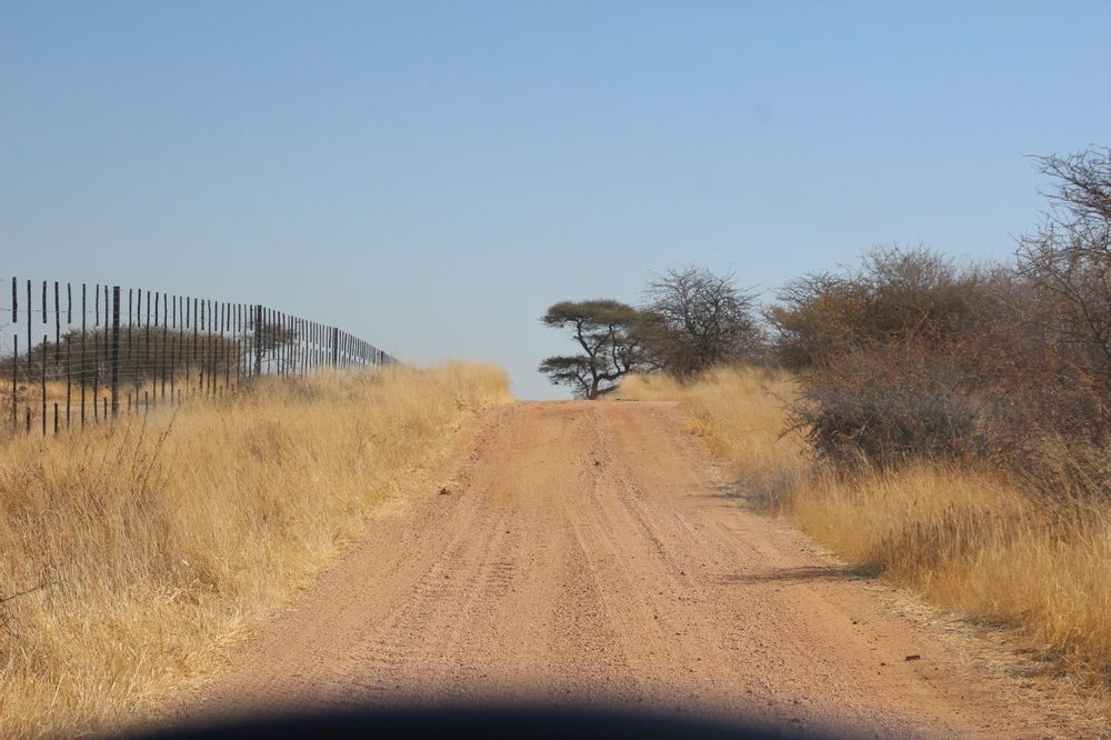 Gravel round on the property