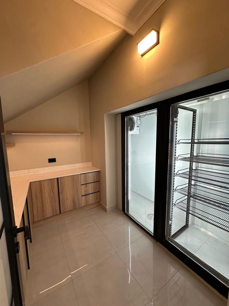 Walk in pantry and fridge