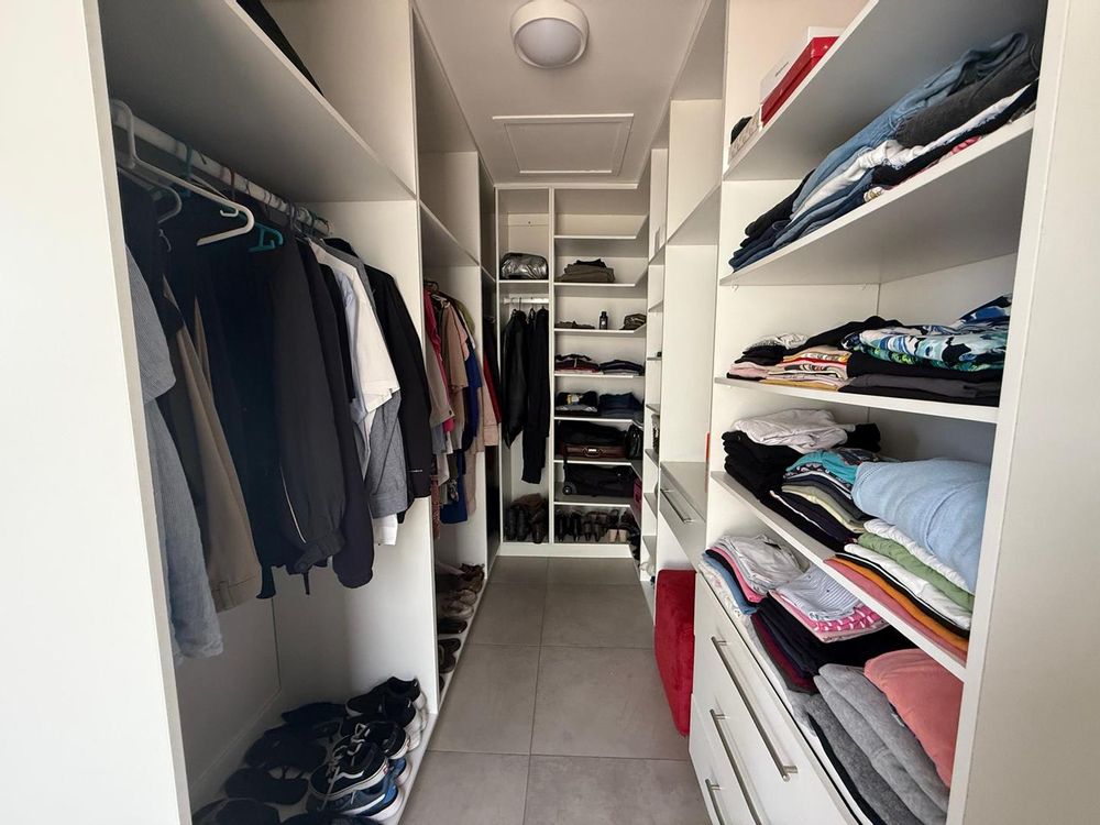 walk in closet view