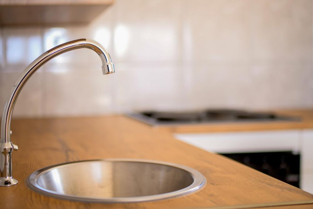 Kitchen with separate scullery.