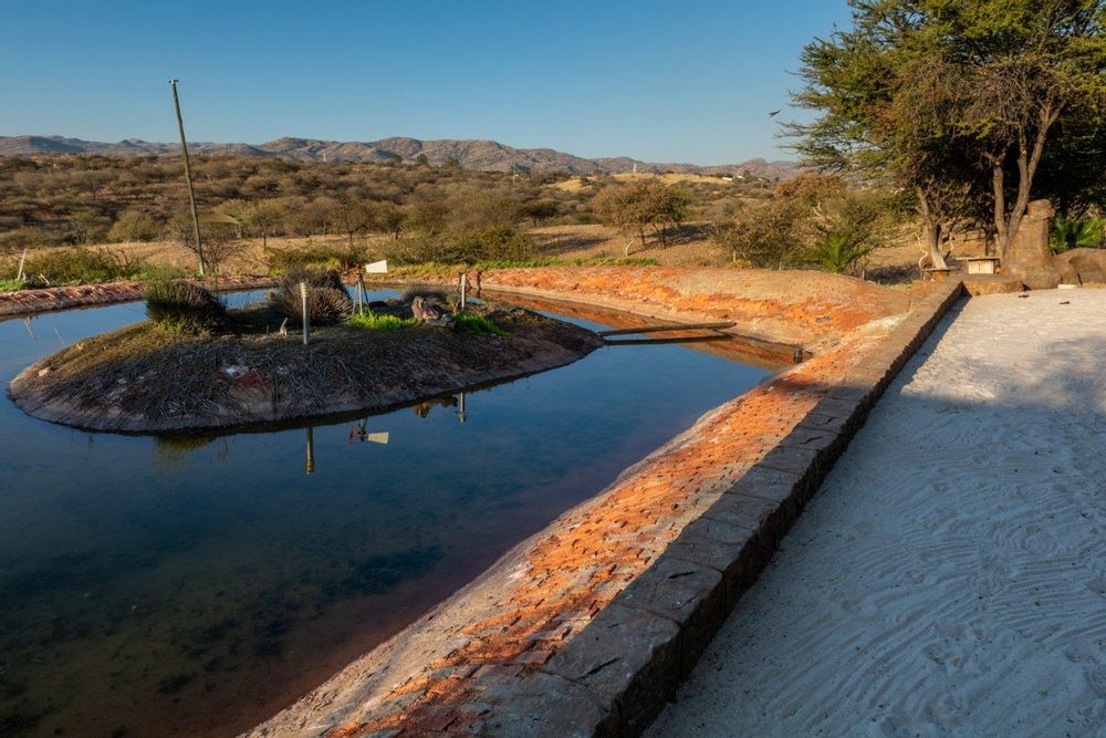 Dam with white sand