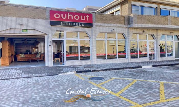 Retail space to rent in Swakopmund Central with showroom, office, and outdoor area.