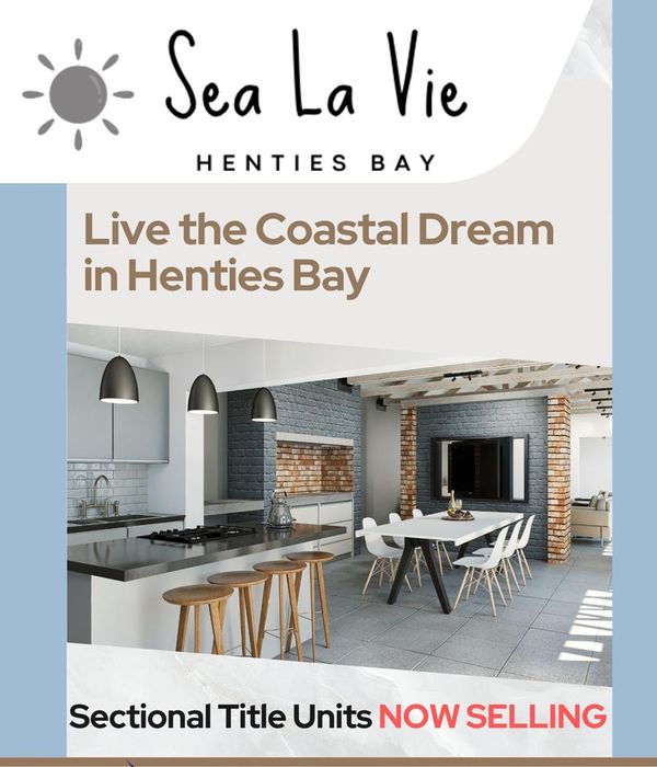 For Sale: House in Henties Bay Central with 3 bedrooms, beach access, and garages.