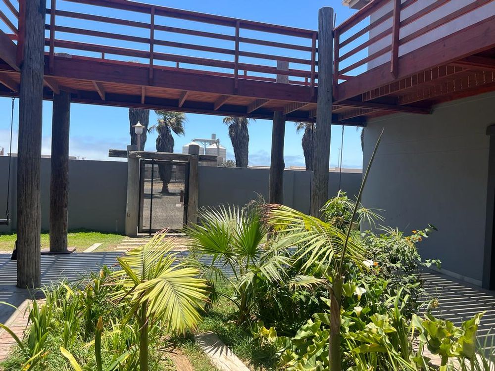 View of the garden in the center