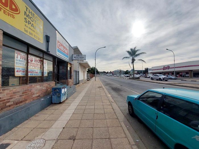 Retail Space To Rent in Despatch Central: 55 sqm, shared amenities, great visibility.