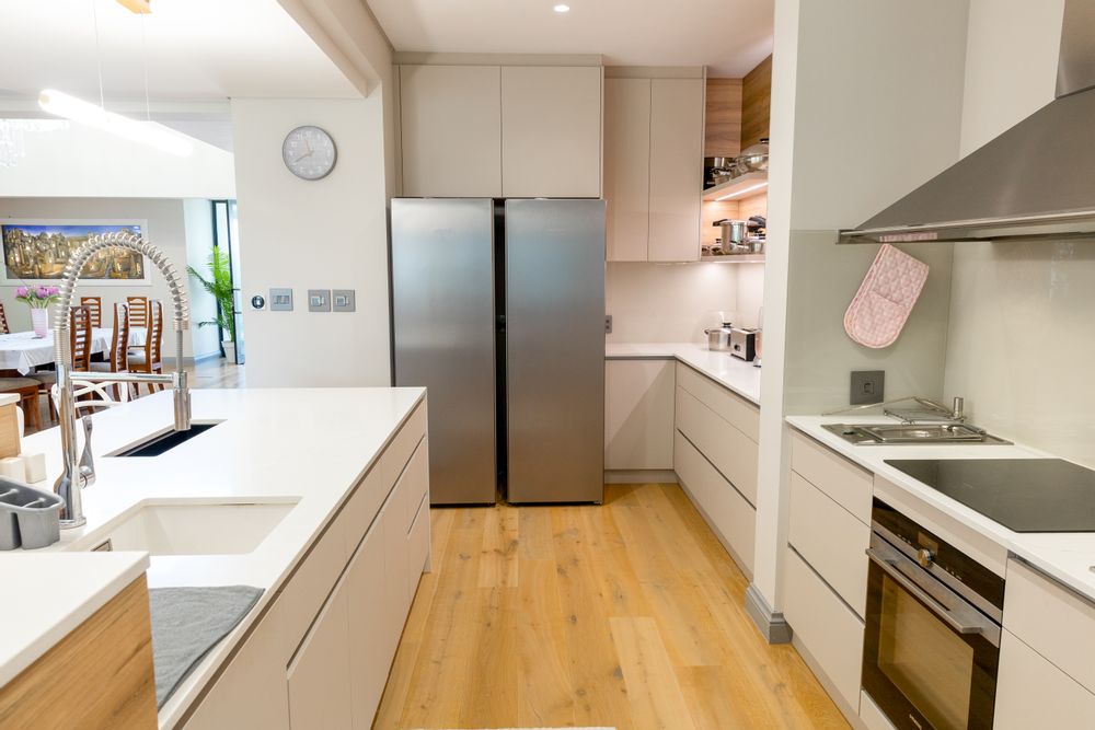 Kitchen and prep area