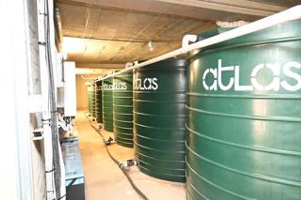 Back up rain water tanks