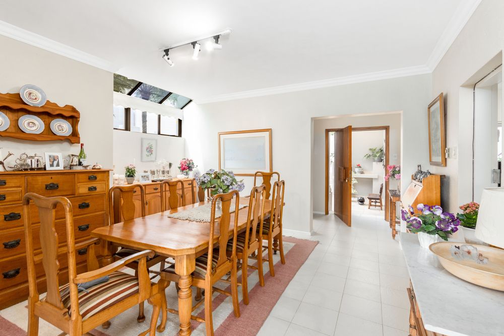 Dining room lounge with  high ceiling and sky lights