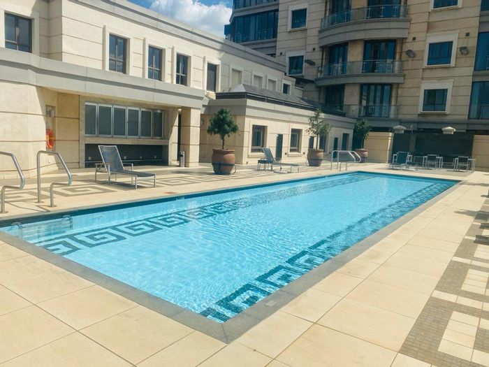 To Rent: Apartment in Sandton Central with gym, pool, and secure parking.