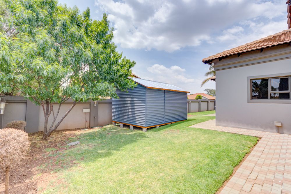 tool shed and garden