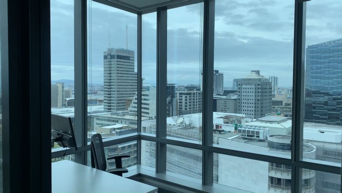 Fully furnished office to rent in Cape Town City Centre, 14th floor, premium amenities.