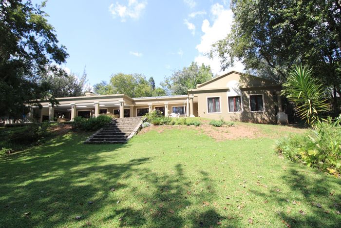 Rivonia House For Sale: 8 Bedrooms, expansive garden, security features, and cottage.