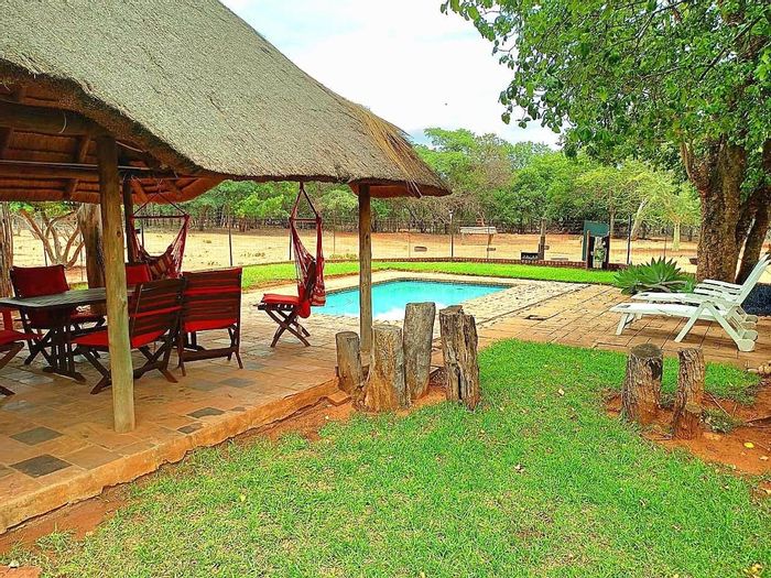 For Sale: Farm in Modimolle Central with wildlife fence, boreholes, and pool.