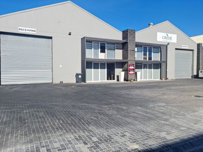 To Rent: 1570m² Industrial Warehouse in Strand Central with 24/7 security.