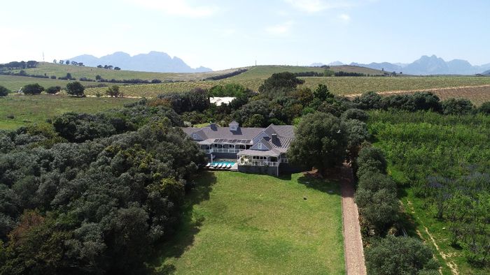 For Sale: Unique 3.1-hectare small holding in Stellenbosch Farms with guesthouse potential.