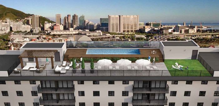 Chapel Towers Apartment in Zonnebloem For Sale: Rooftop pool, gym, secure parking.